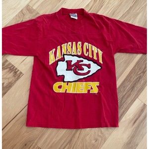 Vintage VTG Retro 90s Kansas City Chiefs T-Shirt Andre Rison 89 1997 Large Youth